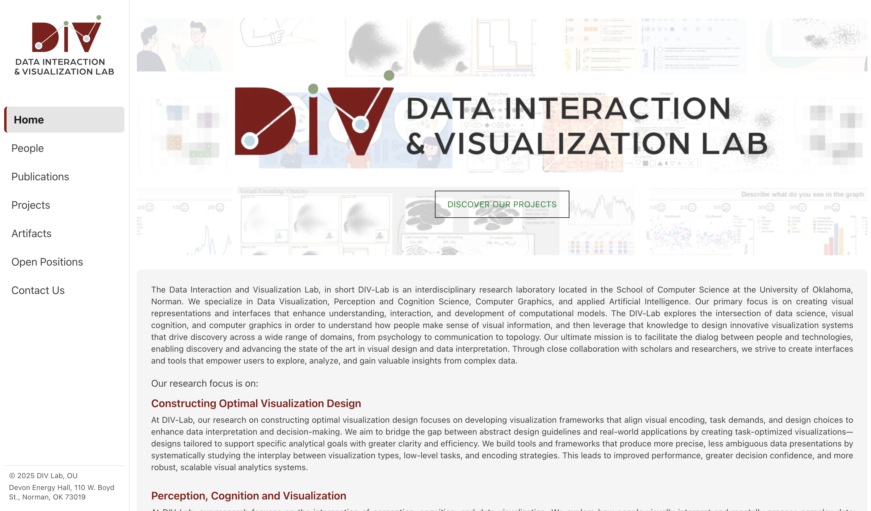 DIV Lab Landing Page